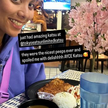 Tokyo Eats - Here I am with my Chicken Katsu with curry on the side as part of my AYCE order! - Ramen Near Me - Fullerton, California Tokyo Eats - Here I am with my Chicken Katsu with curry on the side as part of my AYCE order! - Ramen Near Me - Fullerton, California