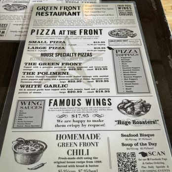 Green Front Restaurant - Menu - New American Near Me - Canandaigua, New York