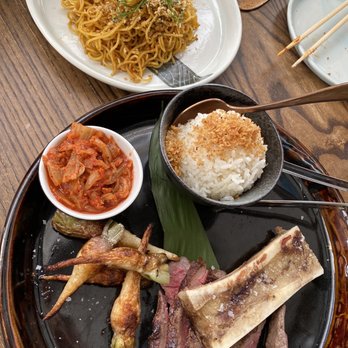 Lineage - Wagyu Striploin and Garlic Szechuan Noodles - Asian Fusion Near Me - Wailea, Hawaii Lineage - Wagyu Striploin and Garlic Szechuan Noodles - Asian Fusion Near Me - Wailea, Hawaii