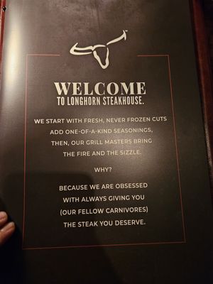 Menu photo 1 LongHorn Steakhouse Bayonne, NJ Menu photo 1 LongHorn Steakhouse Bayonne, NJ