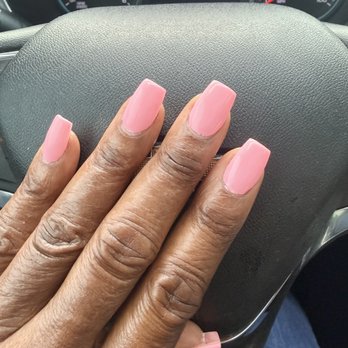 NailGo Spa - I have tips on and a product squeezed from a tube. I really like it, but it's expensive. It does last a long time. - Nail Salons Near Me - Charlotte, North Carolina