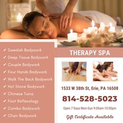 Therapy Spa - Walk-in & Appointment Welcome