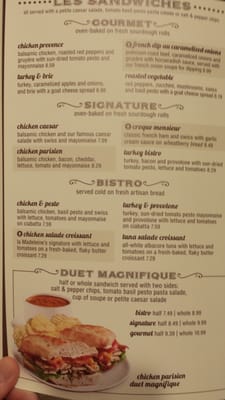 Menu photo 7 la Madeleine El Paso, TX