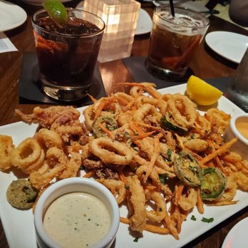 Devon - Calamari with Pepsi and Whiskey on the side - Seafood Near Me - Hershey, Pennsylvania