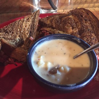 Brannigan's Pub - Ruben with creamy potato soup. Excellent!! Hats off to the Chef. They really know how to cook. - Irish Near Me - Kalispell, Montana