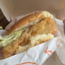 98K Fried Chicken & Sandwich - Fried cod sandwich