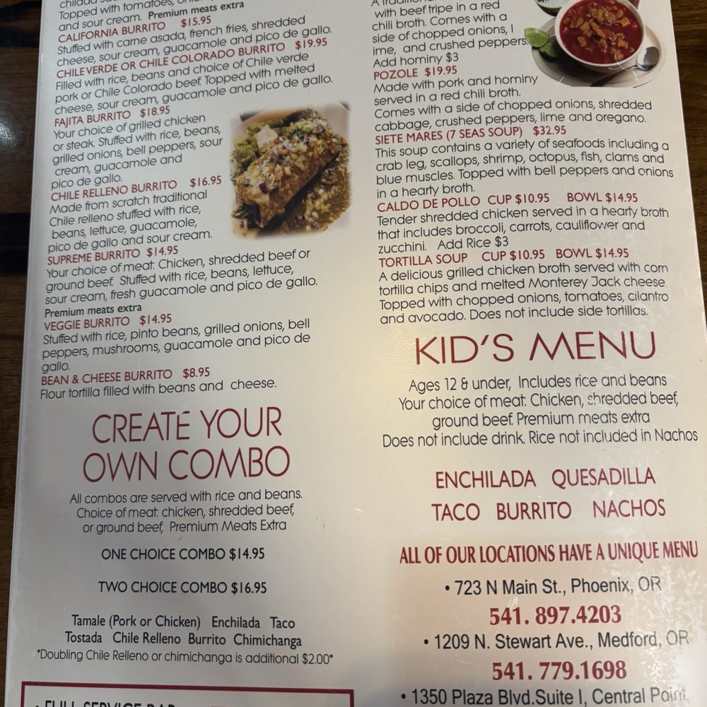 El Comal Taqueria And Grill - Menu 6/28/25 - Tacos Near Me - Phoenix, Oregon