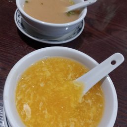 Miso and egg drop soup. So good.