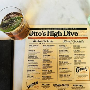 Otto’s High Dive - Cocktail Bars Near Me - Orlando, Florida Otto’s High Dive - Cocktail Bars Near Me - Orlando, Florida