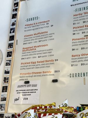 Menu photo 4 Sandy's San Francisco, CA