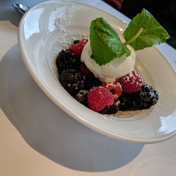 Eddie V's Prime Seafood - Fresh berries and ice cream. - Seafood Near Me - Troy, Michigan Eddie V's Prime Seafood - Fresh berries and ice cream. - Seafood Near Me - Troy, Michigan
