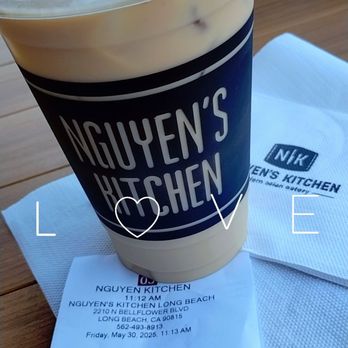 Nguyen’s Kitchen - Jasmin Green Milk Tea - Vietnamese Near Me - Long Beach, California