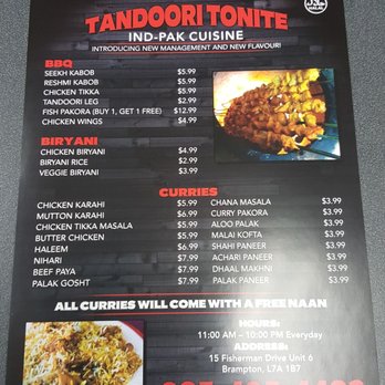 Tandoori Tonite - Menu - Indian Near Me - Brampton, Ontario Tandoori Tonite - Menu - Indian Near Me - Brampton, Ontario