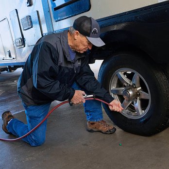 Carefree Covered RV Storage - On-site air station for RV and trailer tires at Carefree Covered RV Storage in the St. Paul and Wylie area. - Self Storage Near Me - Wylie, Texas