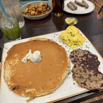First Watch - tri-fecta - lightly scrambled eggs with chicken sausage patties - Breakfast & Brunch Near Me - Gainesville, Florida