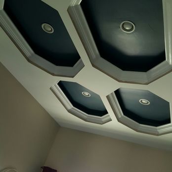 Wilder Painting - The coffered ceiling in our dining room. - Painters Near Me Wilder Painting - The coffered ceiling in our dining room. - Painters Near Me
