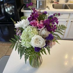 Apache Junction Flowers - The bouquet they arranged (vase is my own)