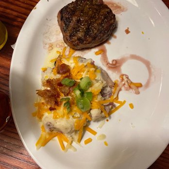 Original Roadhouse Grill - Bacon Wrapped Filet Mignon with loaded mashed potatoes - Steakhouses Near Me - Gresham, Oregon