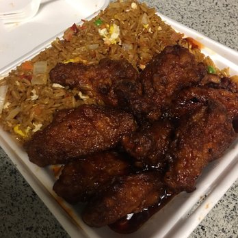 Golden Eggroll - Hotwings w/ pork fried rice - Chinese Near Me - Jacksonville, Florida