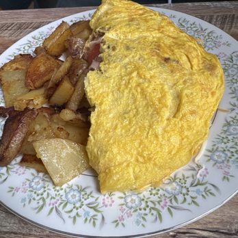 Salted Butter Farm - GF omelette with Potatoes - Soup Near Me - Sherman, Maine Salted Butter Farm - GF omelette with Potatoes - Soup Near Me - Sherman, Maine