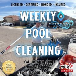 Aqua Harmony Pools - Weekly Pool Cleaning