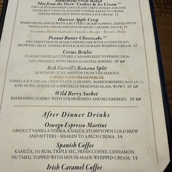 Oswego Grill - Dessert menu - American Near Me - Vancouver, Washington Oswego Grill - Dessert menu - American Near Me - Vancouver, Washington