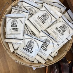 Gertrude Hawk Candies - Hard Black Licorice Candy. Love it.