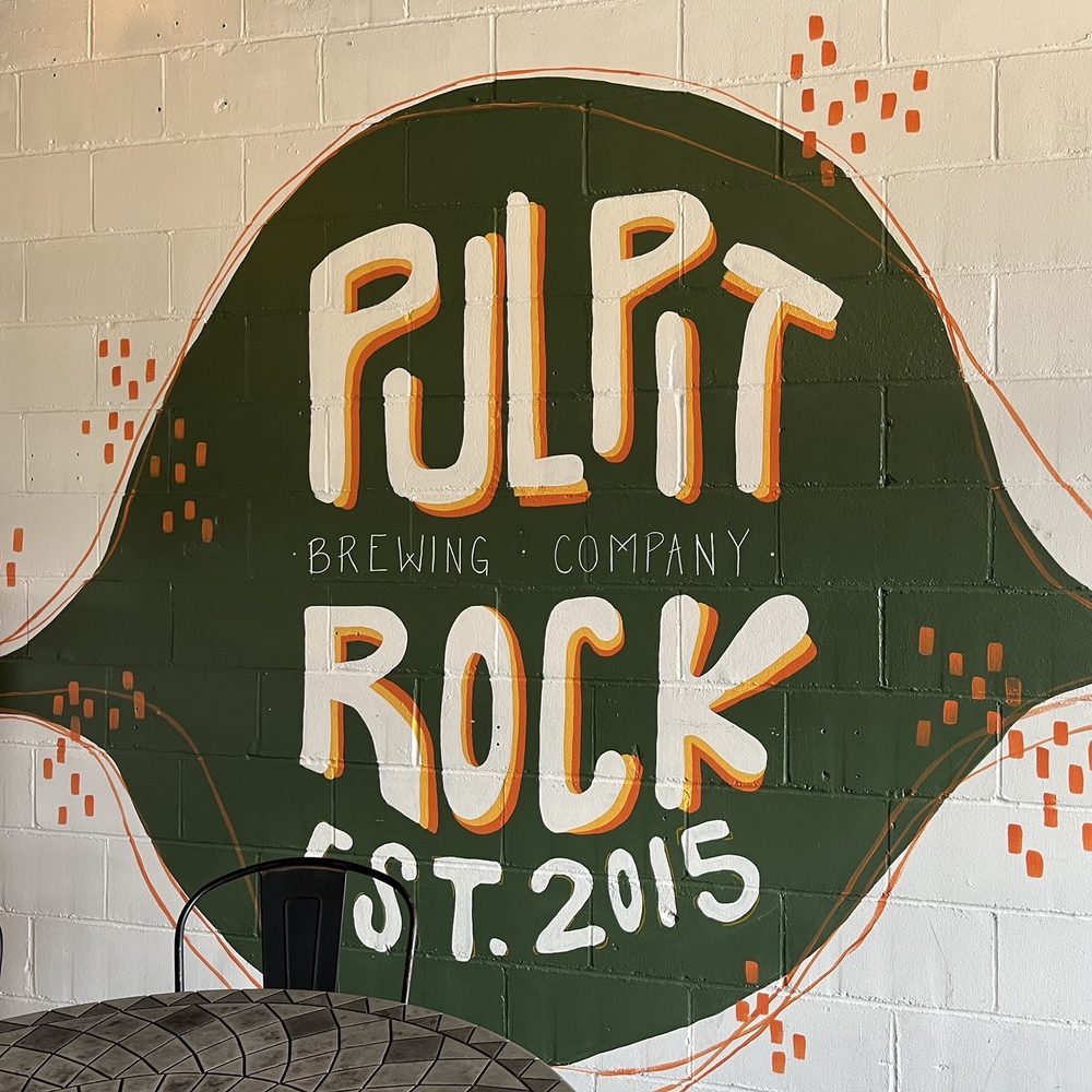 Pulpit Rock Brewing - the sign for the restaurant - Breweries Near Me - Decorah, Iowa