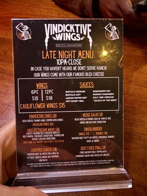 Menu photo 3 Vindicktive Wings Seattle, WA Menu photo 3 Vindicktive Wings Seattle, WA