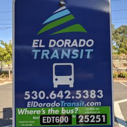SACRT Light Rail - Iron Point Station - Bus stop 50X.