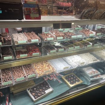 Something Sweet - a variety of chocolates in a display case - Specialty Food Near Me - West Lebanon, New Hampshire Something Sweet - a variety of chocolates in a display case - Specialty Food Near Me - West Lebanon, New Hampshire