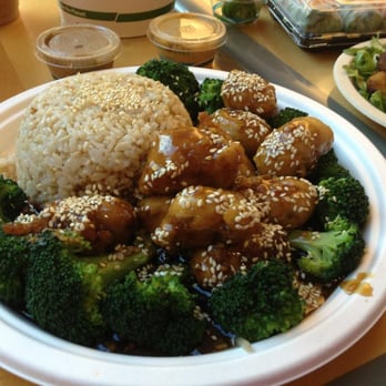 Loving Hut - sesame bites - brown rice - broccoli - Vegan Near Me - San Jose, California Loving Hut - sesame bites - brown rice - broccoli - Vegan Near Me - San Jose, California