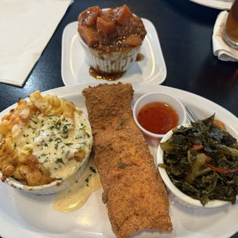 Sol'Delish - Fried Salmon, Collard Greens, Candied Yams and Mac & Cheese! - Soul Food Near Me - Charlotte, North Carolina Sol'Delish - Fried Salmon, Collard Greens, Candied Yams and Mac & Cheese! - Soul Food Near Me - Charlotte, North Carolina