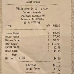 The bill charges. The bill charges.