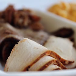 Sampler--Turkey ($7.99--3 different meats, 2 sides and cornbread)