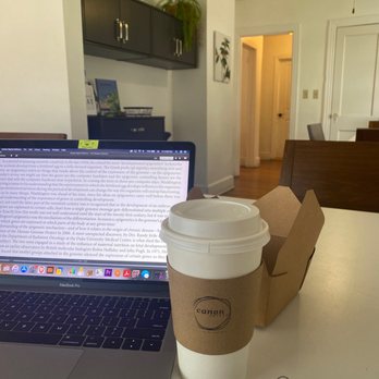 Canon Coffee - Vanilla Chai with Oat milk & Vegan GF brownie - Coffee & Tea Near Me - Apopka, Florida Canon Coffee - Vanilla Chai with Oat milk & Vegan GF brownie - Coffee & Tea Near Me - Apopka, Florida