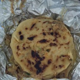 6 freshly made pupusas revueltas. 6 freshly made pupusas revueltas.