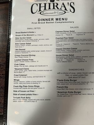 Menu photo 1 Chira's Restaurant & Catering Salem, OR