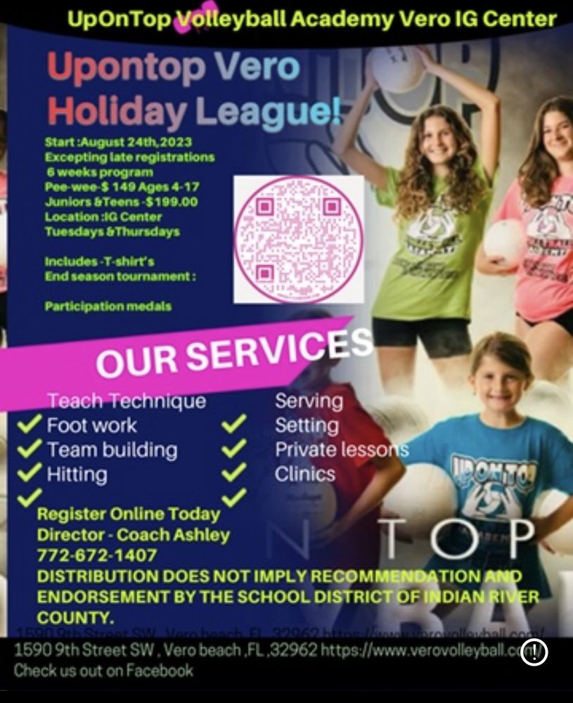 UPONTOP VOLLEYBALL ACADEMY - VERO - 1590 9th St SW, Vero Beach, Florida - Sports Clubs - Phone ...
