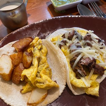 El Alma - Breakfast tacos- chorizo on left and steak and egg on right - Mexican Near Me - Austin, Texas El Alma - Breakfast tacos- chorizo on left and steak and egg on right - Mexican Near Me - Austin, Texas