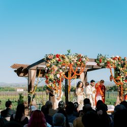 Palm Event Center In the Vineyard - Wedding Mandap & Ceremony decorations at Palm Event Center