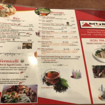 Red Top Kitchen - Menu - Vietnamese Near Me - Baldwin Park, California