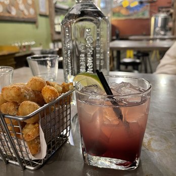 Trinity Brewing - Beer battered cheese curds and cherry margarita - Brewpubs Near Me - Colorado Springs, Colorado Trinity Brewing - Beer battered cheese curds and cherry margarita - Brewpubs Near Me - Colorado Springs, Colorado