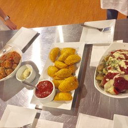Finished tapas dishes! Finished tapas dishes!