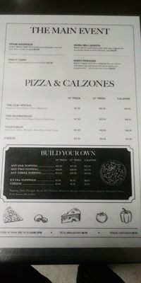 Menu photo 1 The Leaf Bar and Grill Edmonton, AB