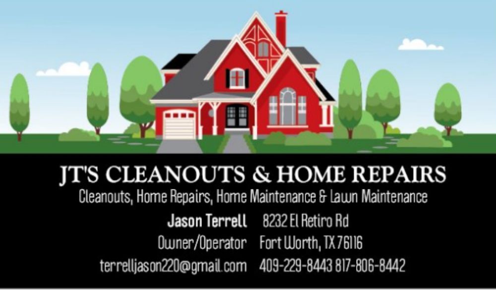 JT’S CLEANOUTS & HOME REPAIRS 8232 El Retiro Rd, Fort Worth, TX Yelp