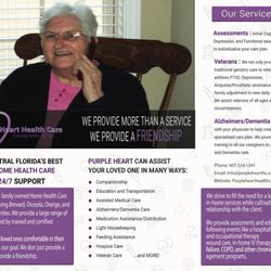 Purple Heart Health Care - Just a few of the many ways we can bring comfort and normality to your loved ones.
