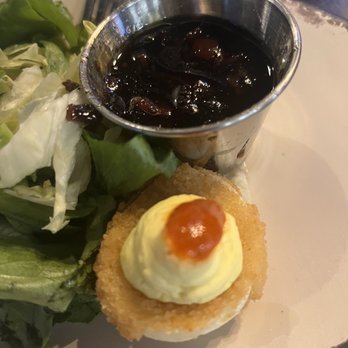 Native Brews Tap & Grill - What the!?! Deviled eggs with bacon jam - Breweries Near Me - Cherokee, North Carolina Native Brews Tap & Grill - What the!?! Deviled eggs with bacon jam - Breweries Near Me - Cherokee, North Carolina