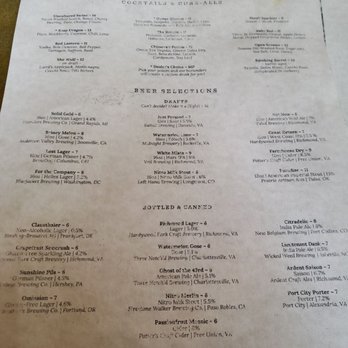 Rappahannock - Menu - Bars Near Me - Richmond, Virginia Rappahannock - Menu - Bars Near Me - Richmond, Virginia