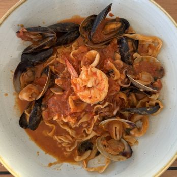 Maria's Seaside Cafe - Home made spicy seafood pasta - Italian Near Me - Westerly, Rhode Island